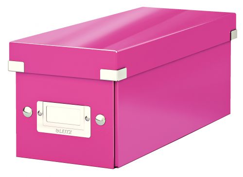 Leitz Clickstore Cd Storage Box Pink 60410023 Fusion Office