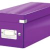 Leitz Clickstore Cd Storage Box Purple 60410062 Fusion Office