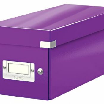 Leitz Clickstore Cd Storage Box Purple 60410062 Fusion Office