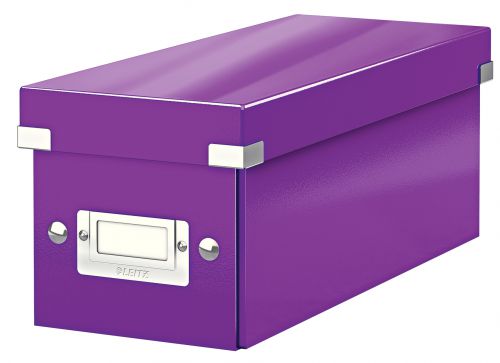 Leitz Clickstore Cd Storage Box Purple 60410062 Fusion Office