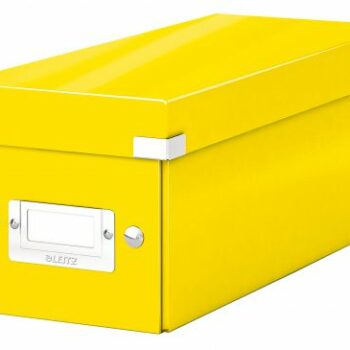 Leitz Clickstore Cd Storage Box Yellow 60410016 Fusion Office