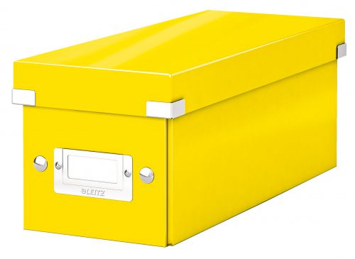 Leitz Clickstore Cd Storage Box Yellow 60410016 Fusion Office