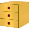 Leitz Clickstore Cosy 3 Drawer Cabinet Warm Yellow 53680019 Fusion Office