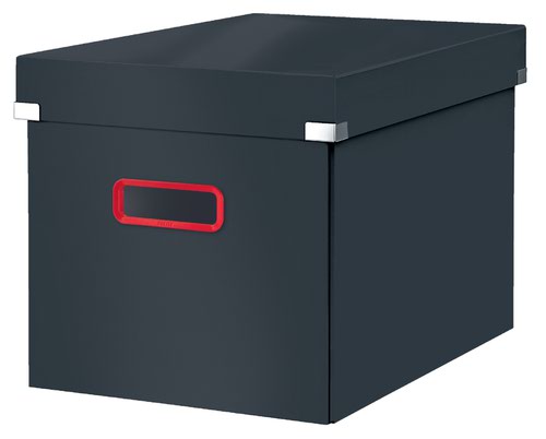 Leitz Clickstore Cosy Cube Storage Box Velvet Grey 53470089 Fusion Office
