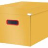 Leitz Clickstore Cosy Cube Storage Box Warm Yellow 53470019 Fusion Office