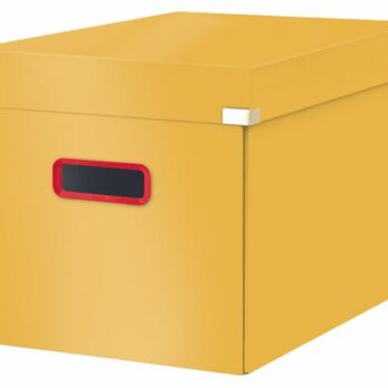 Leitz Clickstore Cosy Cube Storage Box Warm Yellow 53470019 Fusion Office