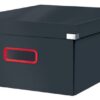 Leitz Clickstore Cosy Large Box Velvet Grey 53490089 Fusion Office