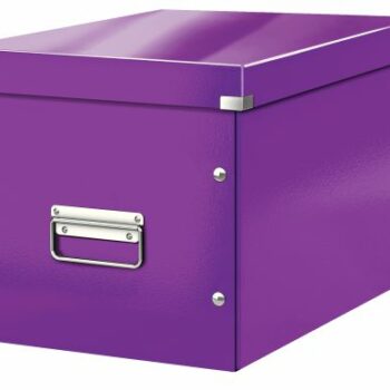 Leitz Clickstore Cube Large Box Purple 61080062 Fusion Office