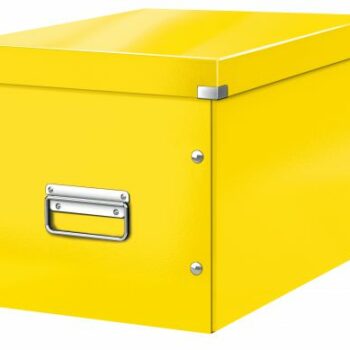 Leitz Clickstore Cube Large Box Yellow 61080016 Fusion Office