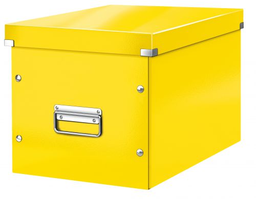 Leitz Clickstore Cube Large Box Yellow 61080016 Fusion Office