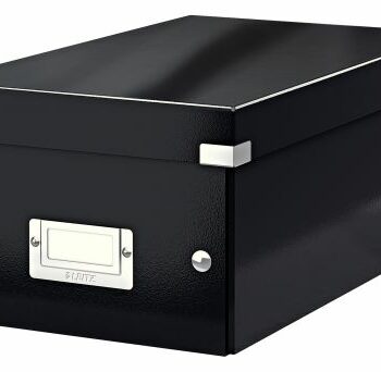 Leitz Clickstore Dvd Storage Box Black 60420095 Fusion Office
