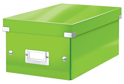 Leitz Clickstore Dvd Storage Box Green 60420054 Fusion Office