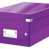 Leitz Clickstore Dvd Storage Box Purple 60420062 Fusion Office