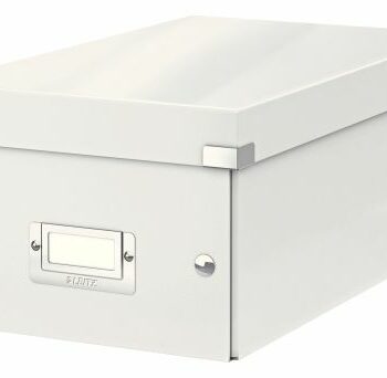 Leitz Clickstore Dvd Storage Box White 60420001 Fusion Office