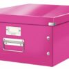 Leitz Clickstore Large Storage Box Pink 60450023 Fusion Office