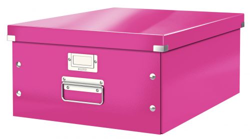 Leitz Clickstore Large Storage Box Pink 60450023 Fusion Office