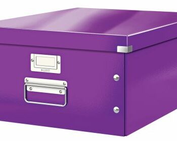Leitz Clickstore Large Storage Box Purple 60450062 Fusion Office