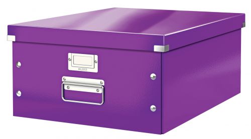 Leitz Clickstore Large Storage Box Purple 60450062 Fusion Office