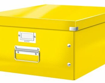 Leitz Clickstore Large Storage Box Yellow 60450016 Fusion Office