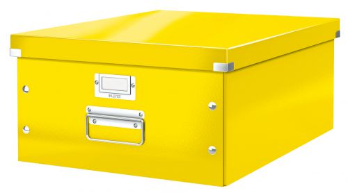 Leitz Clickstore Large Storage Box Yellow 60450016 Fusion Office