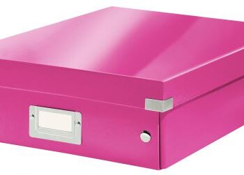 Leitz Clickstore Medium Organiser Box Pink 60580023 Fusion Office