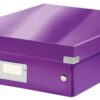 Leitz Clickstore Medium Organiser Box Purple 60580062 Fusion Office