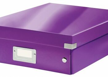 Leitz Clickstore Medium Organiser Box Purple 60580062 Fusion Office