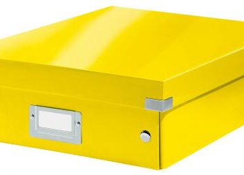 Leitz Clickstore Medium Organiser Box Yellow 60580016 Fusion Office