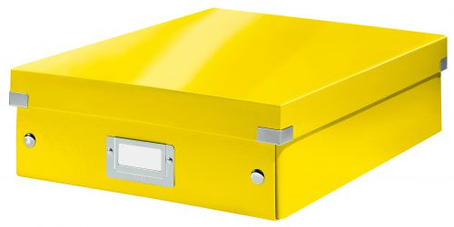 Leitz Clickstore Medium Organiser Box Yellow 60580016 Fusion Office