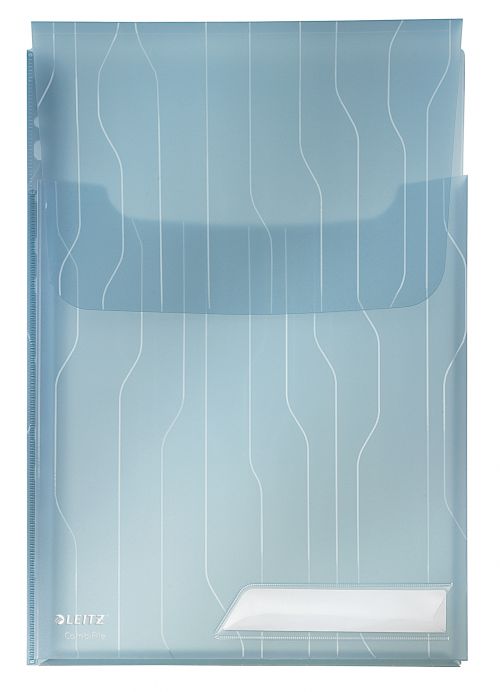 Leitz Combifile Expanding A4 Folder Blue 47270035 Pack 3 Fusion Office