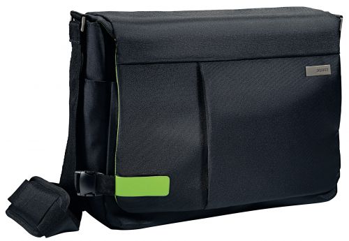 Leitz Complete 156″ Messenger Bag Smart Traveller Black 60190095 Fusion Office