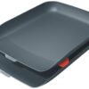 Leitz Cosy A4 2 Letter Trays Velvet Grey 53581089 Fusion Office