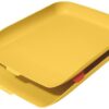 Leitz Cosy A4 2 Letter Trays Warm Yellow 53581019 Fusion Office