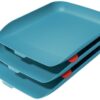 Leitz Cosy A4 3 Letter Trays Calm Blue 53582061 Fusion Office