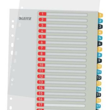 Leitz Cosy A4 Index Extra Wide 1 20 Printable 12490000 Pack 10 Fusion Office