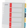 Leitz Cosy A4 Index Extra Wide 1 6 Printable 12460000 Pack 20 Fusion Office