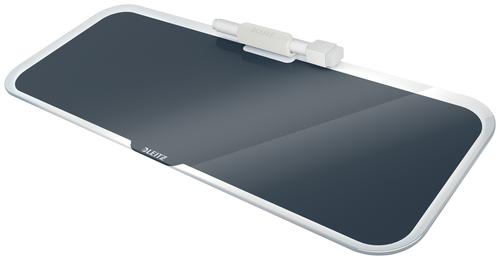 Leitz Cosy Glass Desk Notepad Velvet Grey 52690089 Fusion Office