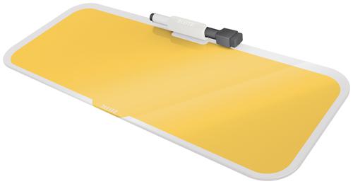 Leitz Cosy Glass Desk Notepad Warm Yellow 52690019 Fusion Office
