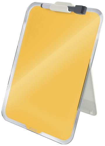 Leitz Cosy Glass Desktop Easel Warm Yellow 39470019 Fusion Office