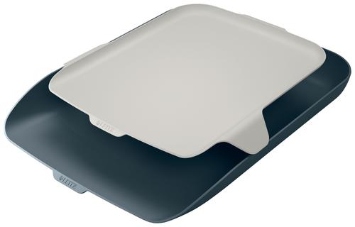 Leitz Cosy Letter Tray Organiser Velvet Grey 52590089 Fusion Office
