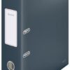 Leitz Cosy Lever Arch Files 80mm Velvet Grey 10610089 Pack 6 Fusion Office