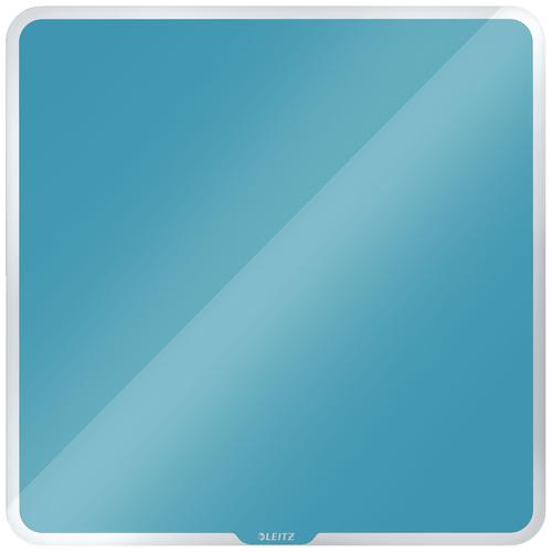 Leitz Cosy Magnetic Glass Whiteboard 450x450mm Calm Blue 70440061 Fusion Office