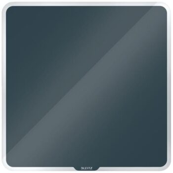 Leitz Cosy Magnetic Glass Whiteboard 450x450mm Velvet Grey 70440089 Fusion Office