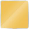 Leitz Cosy Magnetic Glass Whiteboard 450x450mm Warm Yellow 70440019 Fusion Office