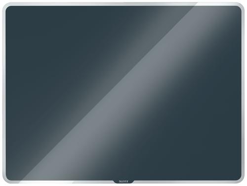 Leitz Cosy Magnetic Glass Whiteboard 600x400mm Velvet Grey 70420089 Fusion Office