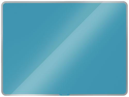 Leitz Cosy Magnetic Glass Whiteboard 800x600mm Calm Blue 70430061 Fusion Office