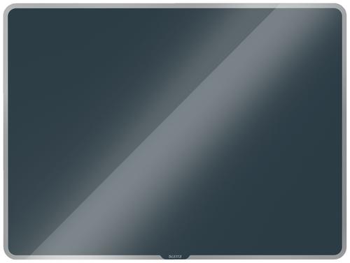 Leitz Cosy Magnetic Glass Whiteboard 800x600mm Velvet Grey 70430089 Fusion Office