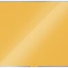 Leitz Cosy Magnetic Glass Whiteboard 800x600mm Warm Yellow 70430019 Fusion Office