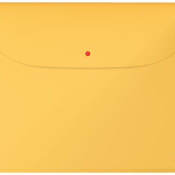 Leitz Cosy Privacy Document Wallets Warm Yellow 47090019 Pack 12 Fusion Office