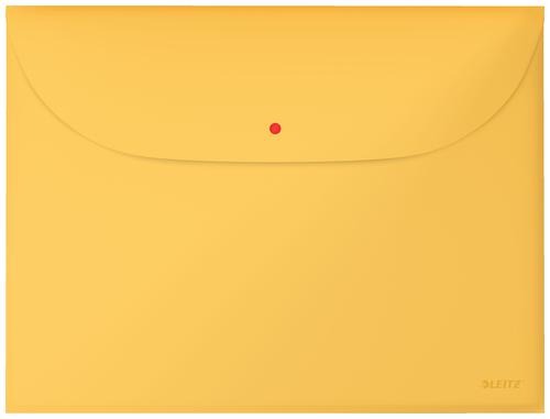 Leitz Cosy Privacy Document Wallets Warm Yellow 47090019 Pack 12 Fusion Office